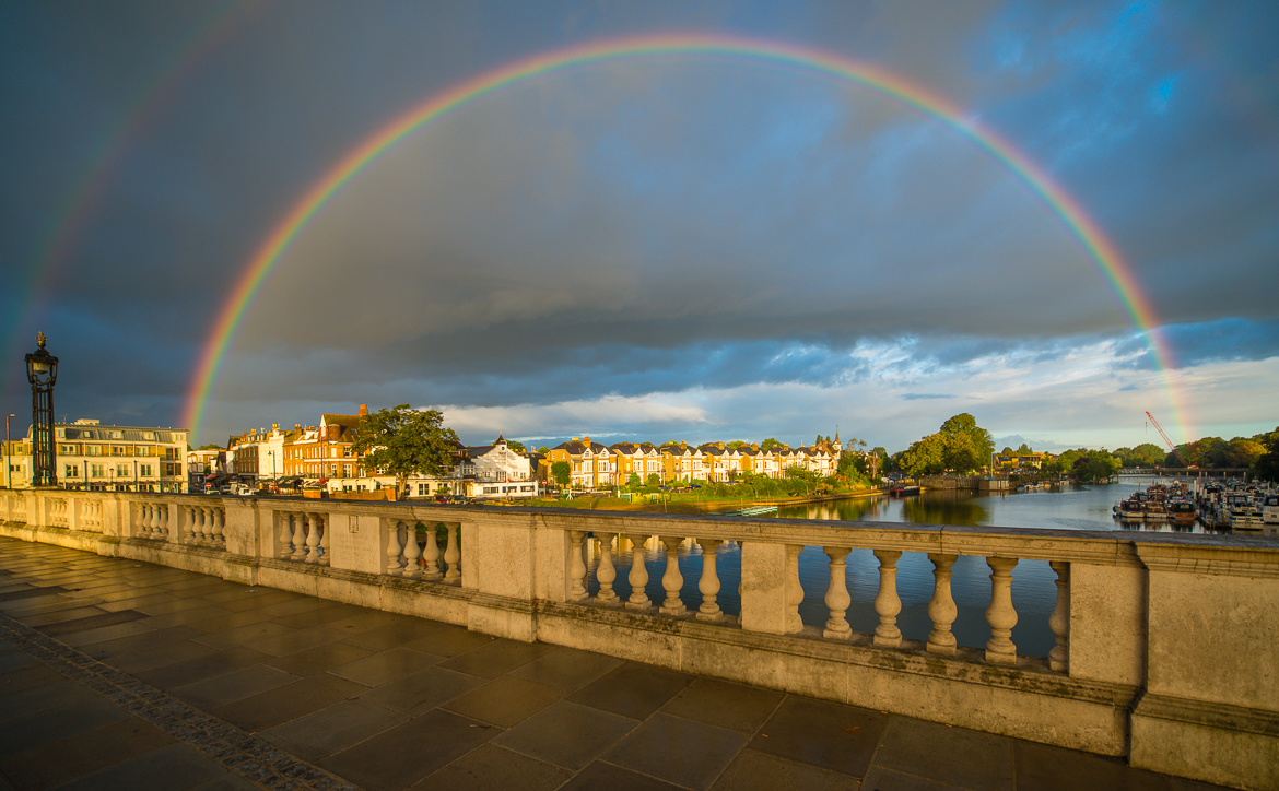 Rainbow from Hampton Court Bridge