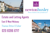 Newton Huxley - Estate and Letting Agents covering the areas of Molesey, Esher and Thames Ditton.