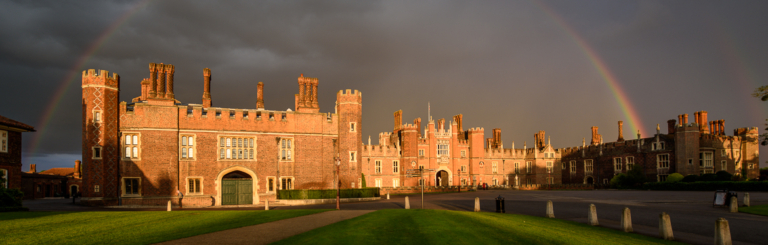 Rainbow over the Hampton Court Palace