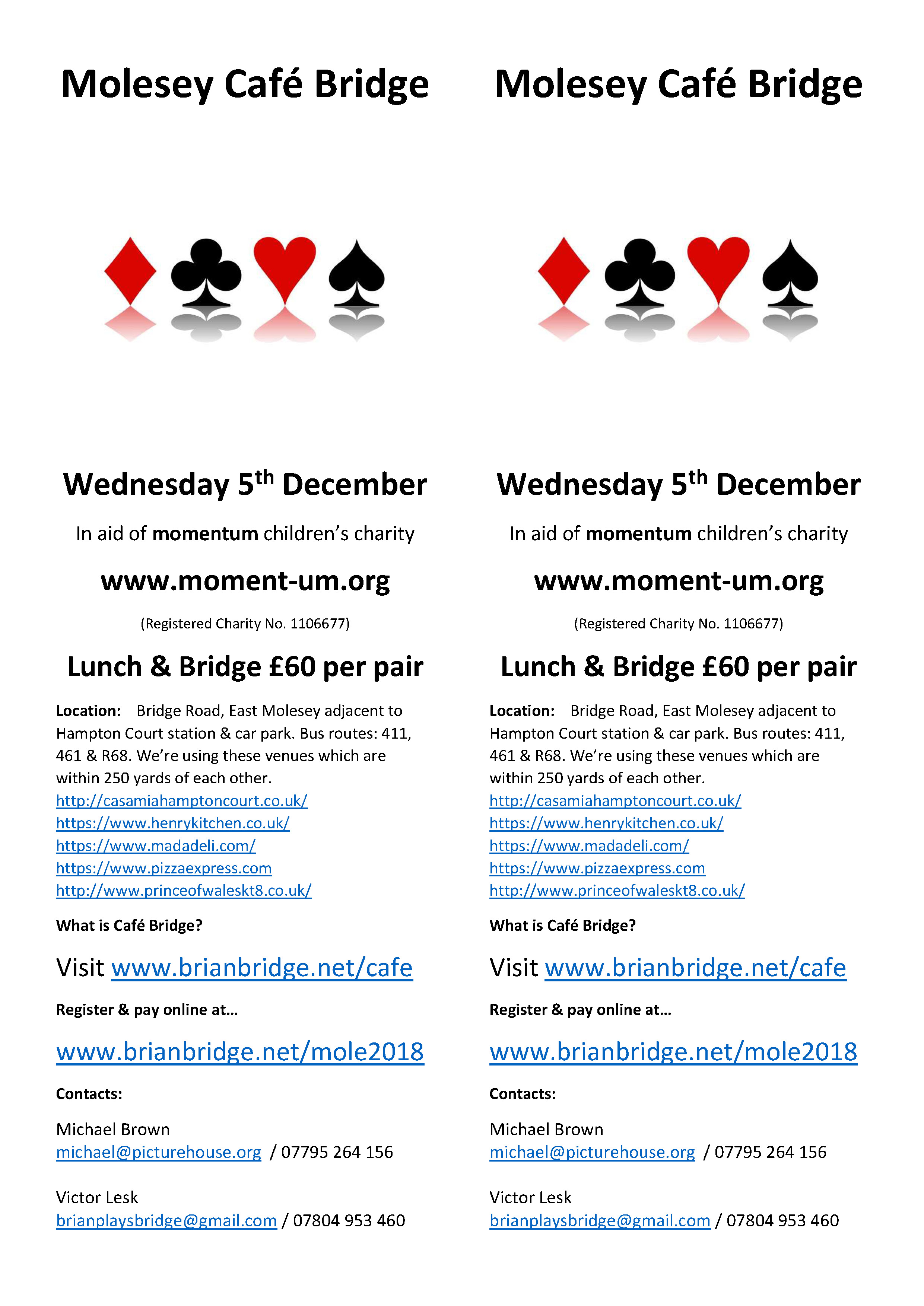 Molesey Cafe Bridge