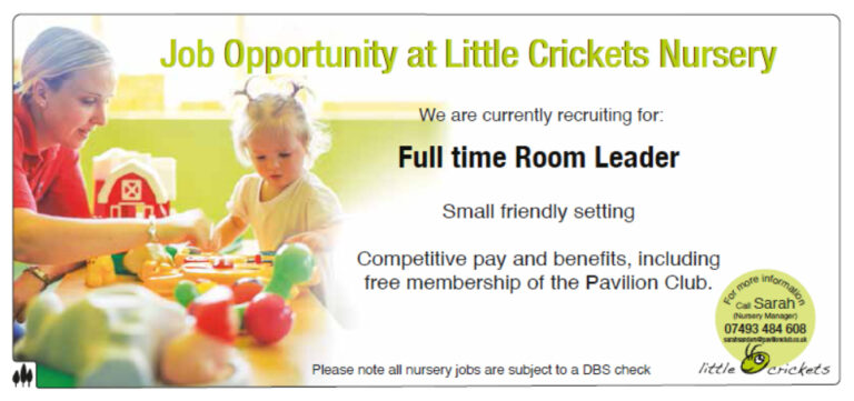 Little Crickets Nursery - Pavilion Club - Job Opportunity